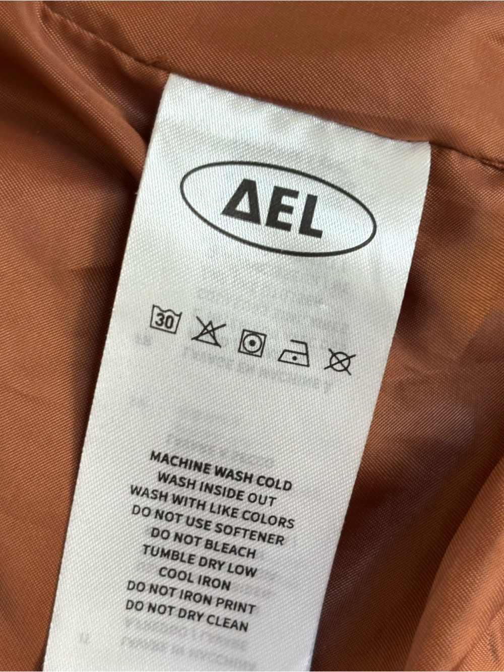 Aelfric Eden Towel Embroidery Varsity Jacket Brown Cream Oversized L - Picture 12 of 15